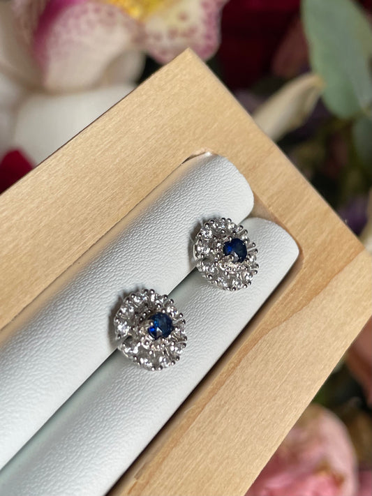 Sapphire Stud Earring | زفير