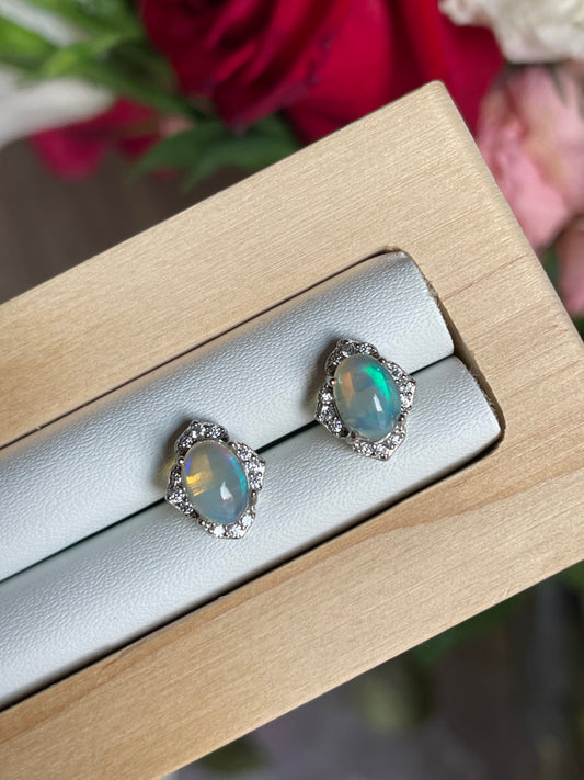 Opal Stud Earring | اوبال