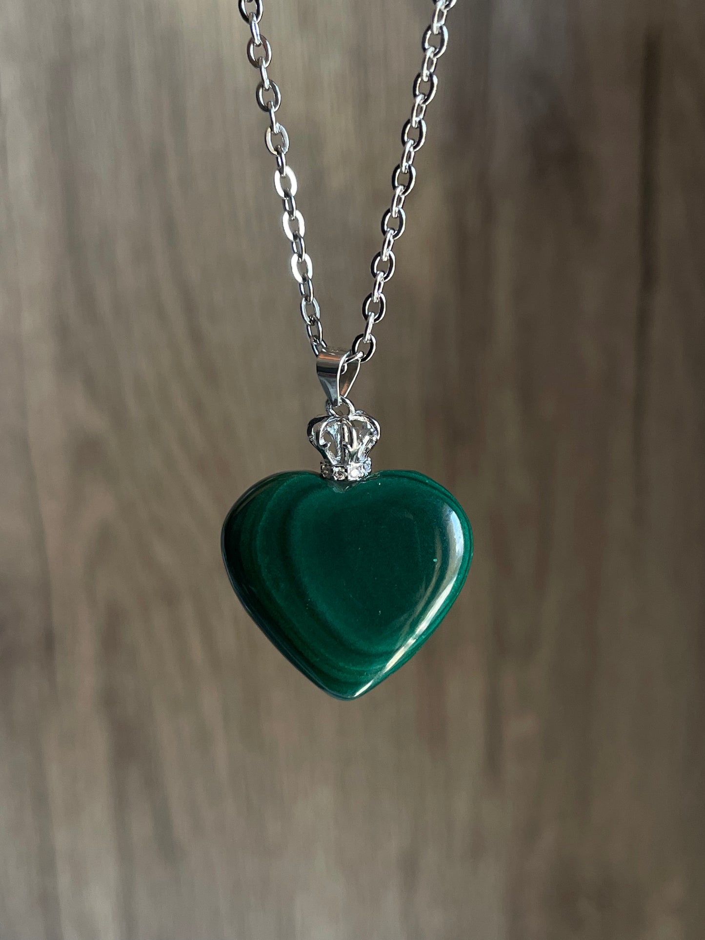 Malachite Heart Necklace | ملاكيت