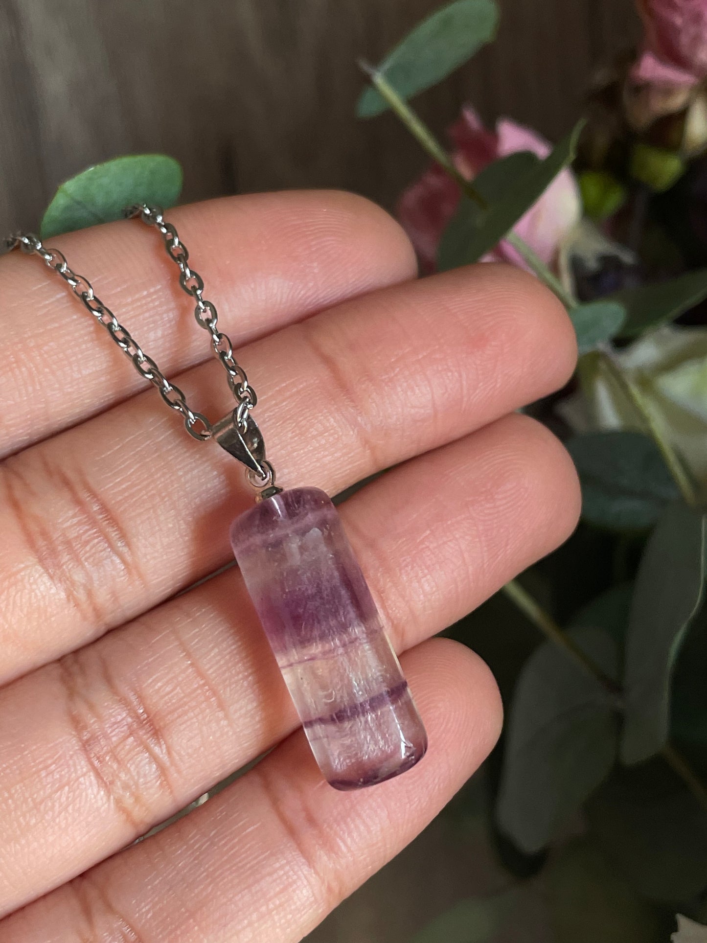 Rainbow Fluorite Necklace | فلوريت