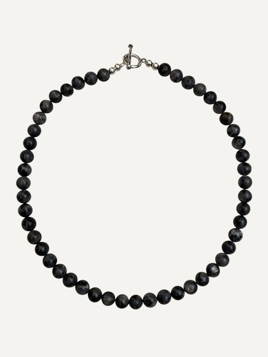 Larvikite Beaded Necklace