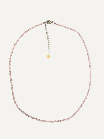 Rose Quartz Beaded Necklace
