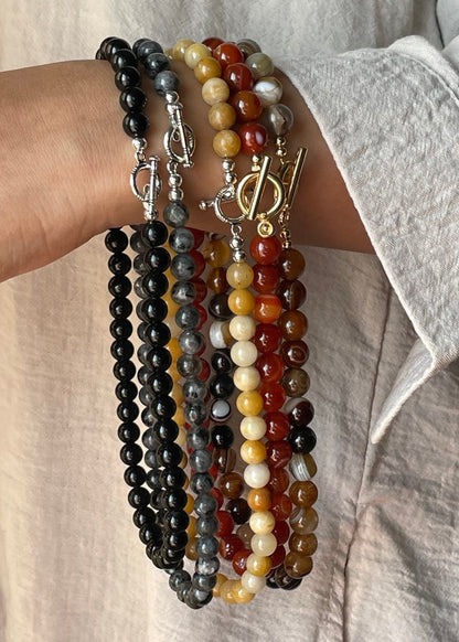 Yellow Jasper Beaded Necklace