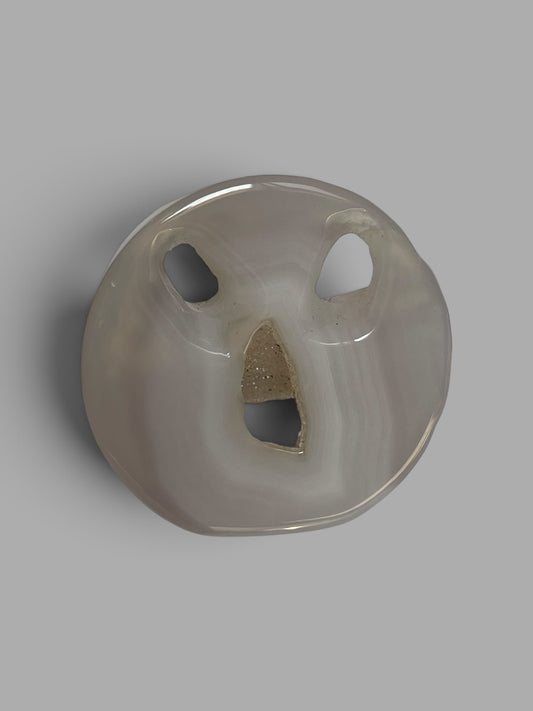 Druzy Agate Scary Face