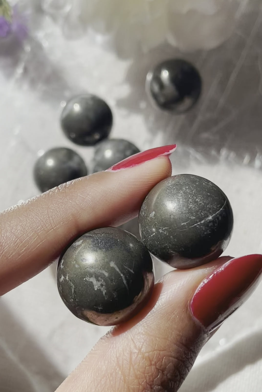 Mini Pyrite Sphere |  حجر البيريت