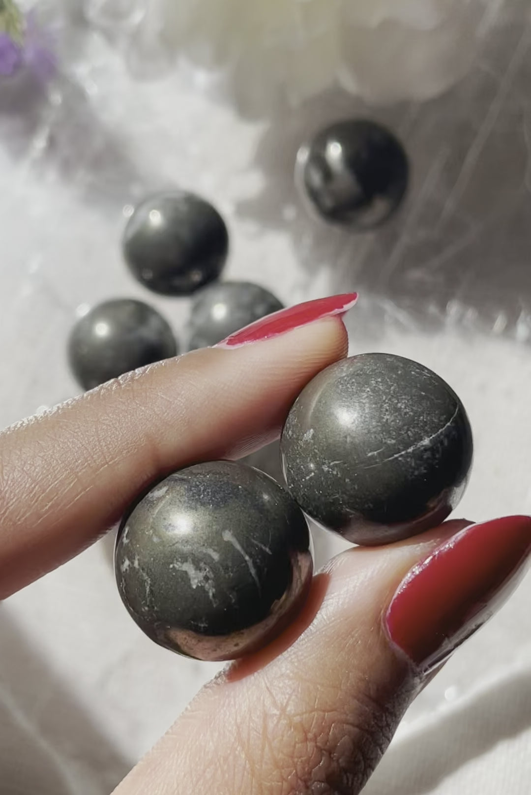 Mini Pyrite Sphere |  حجر البيريت