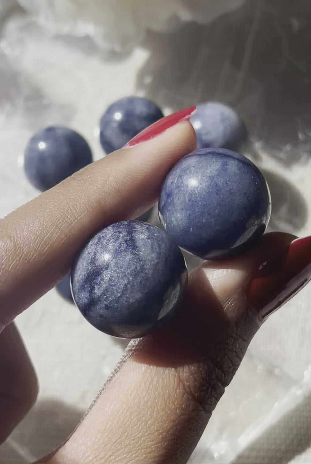 Mini Blue Aventurine Sphere | الافنتورين الازرق