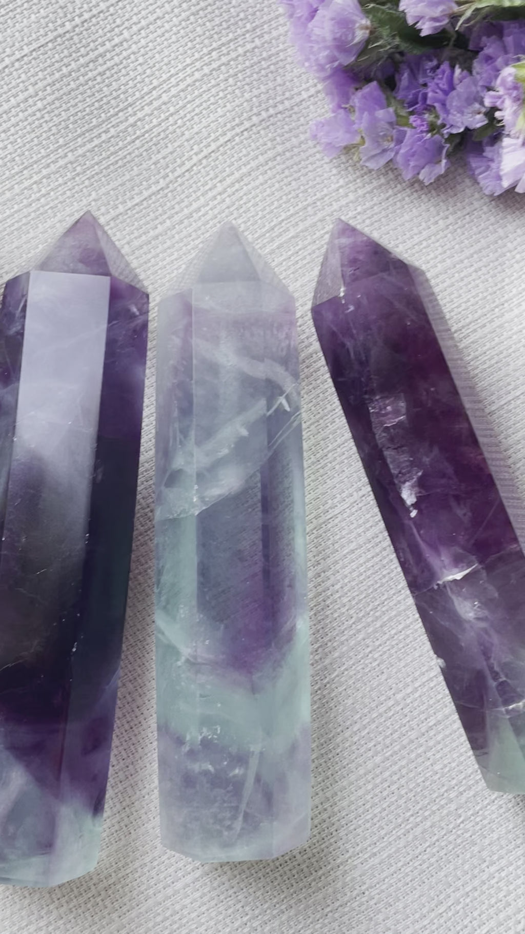 Rainbow Fluorite Towers | فلوريت