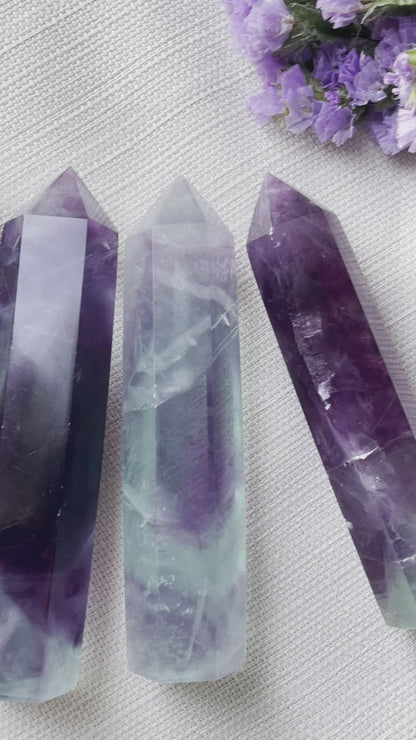 Rainbow Fluorite Towers | فلوريت