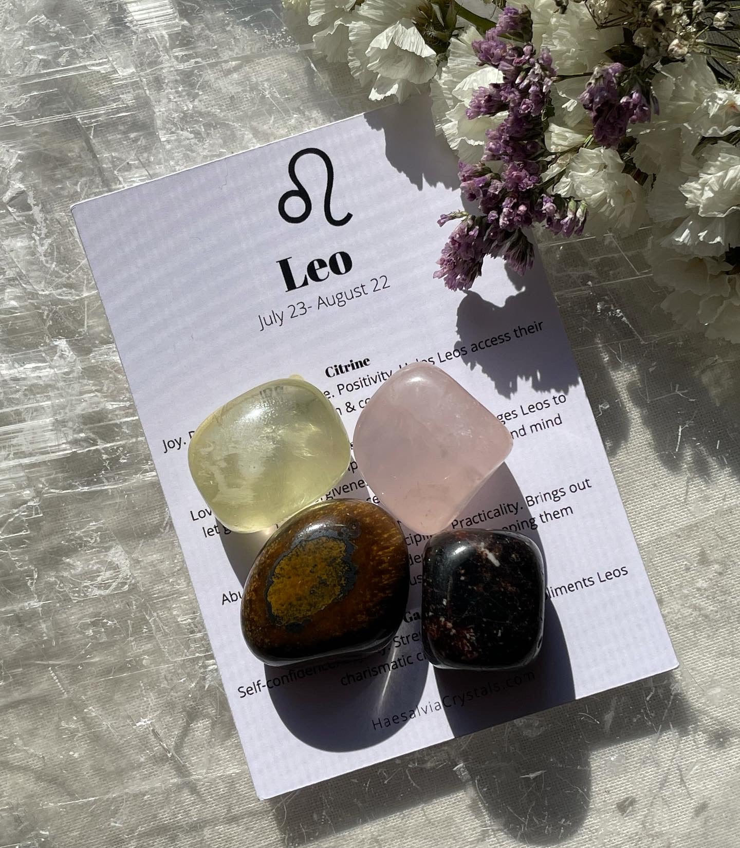 Leo Crystal Kit ♌️ / برج الاسد