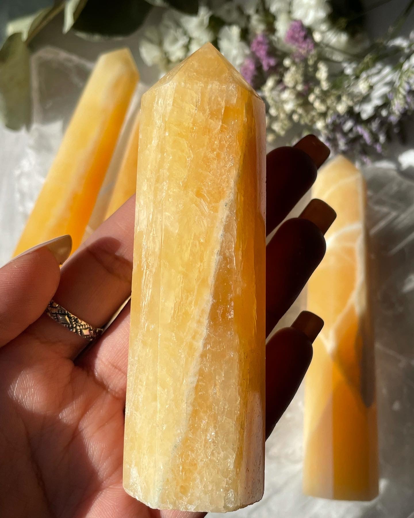 Orange Calcite Towers | كالسيت البرتقالي