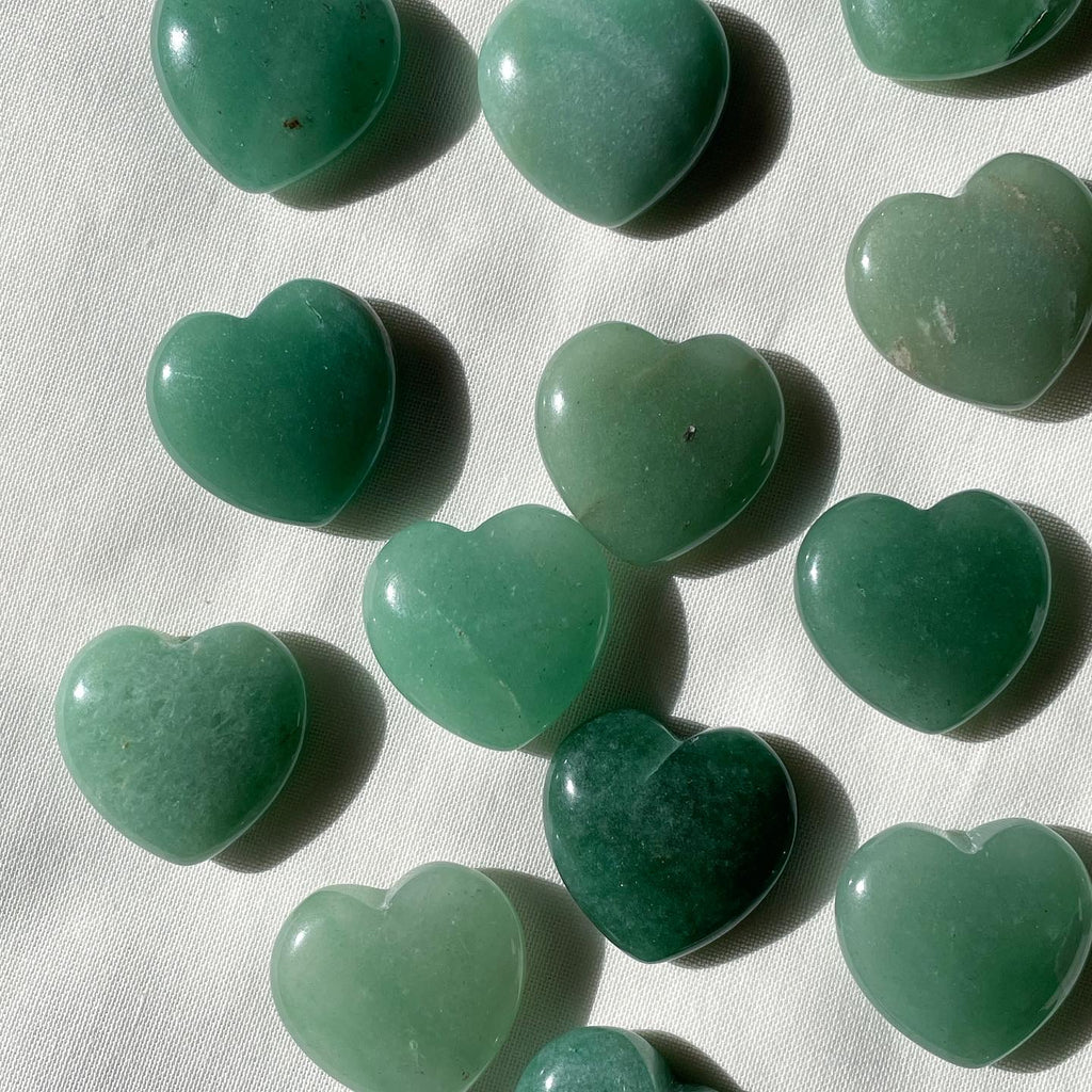 Green aventurine Heart | Small | الافنتورين الاخضر