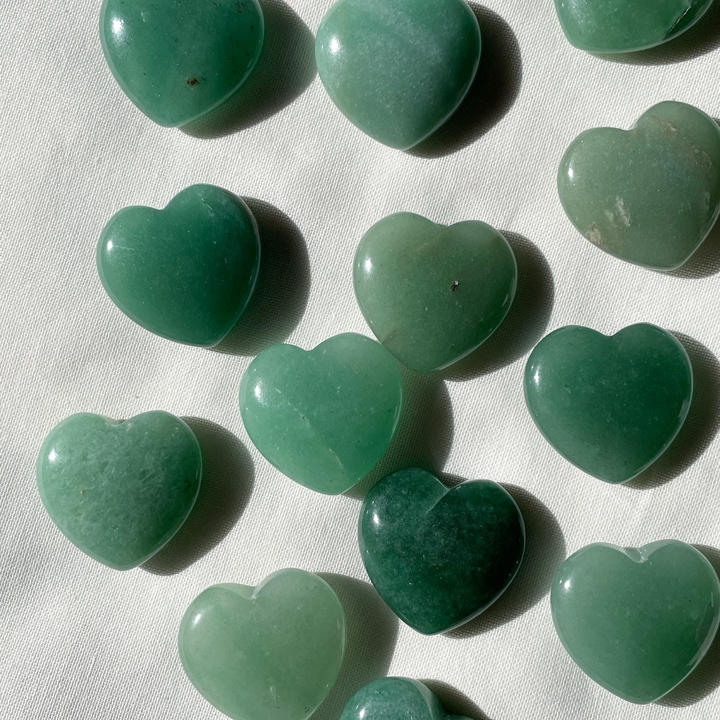 Green aventurine Heart | Small | الافنتورين الاخضر