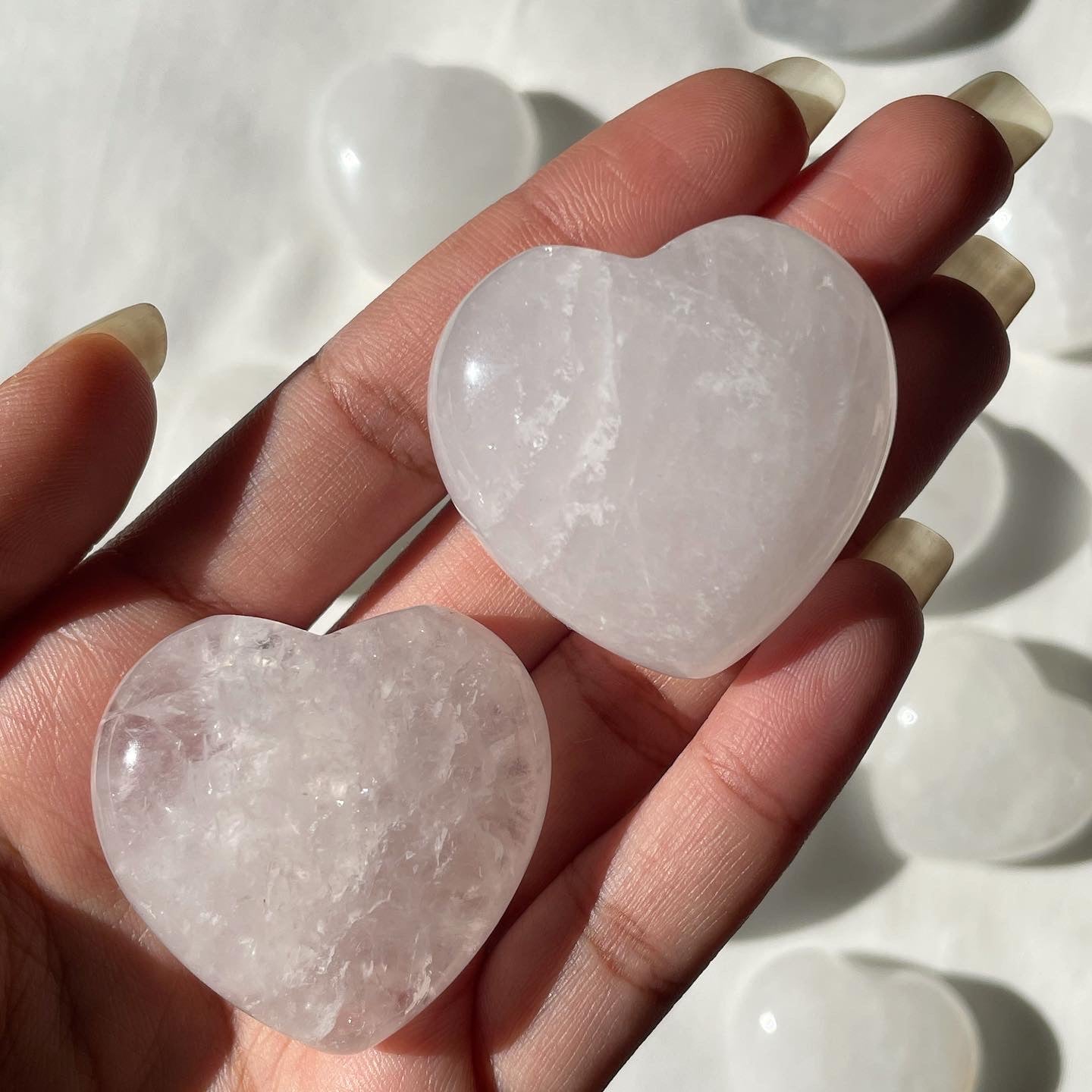 Clear Quartz Heart | Medium | كوارتز الشفاف - المرو