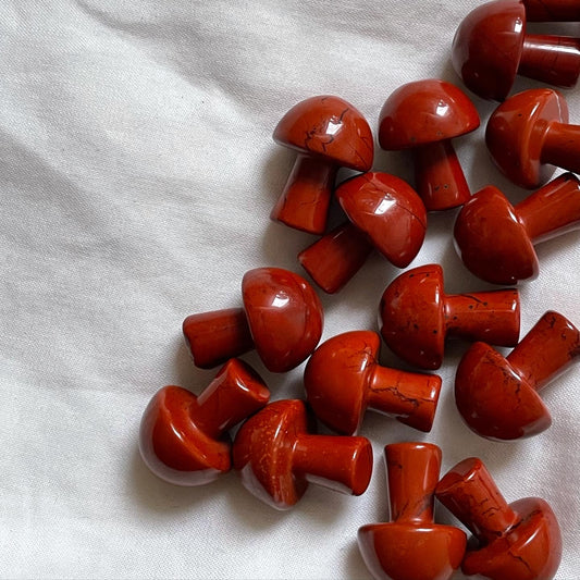Red jasper Mini Mushroom | جاسبر الاحمر