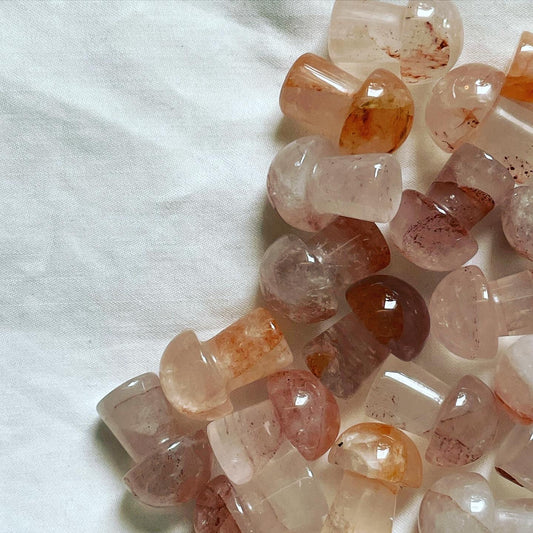 Fire Quartz Mini Mushroom | كوارتز الناري