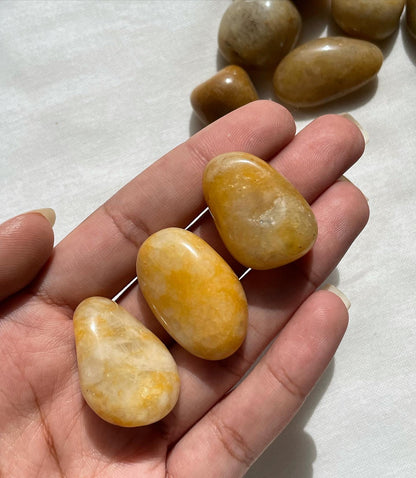 Yellow Jasper Tumbles / الجاسبر الاصفر
