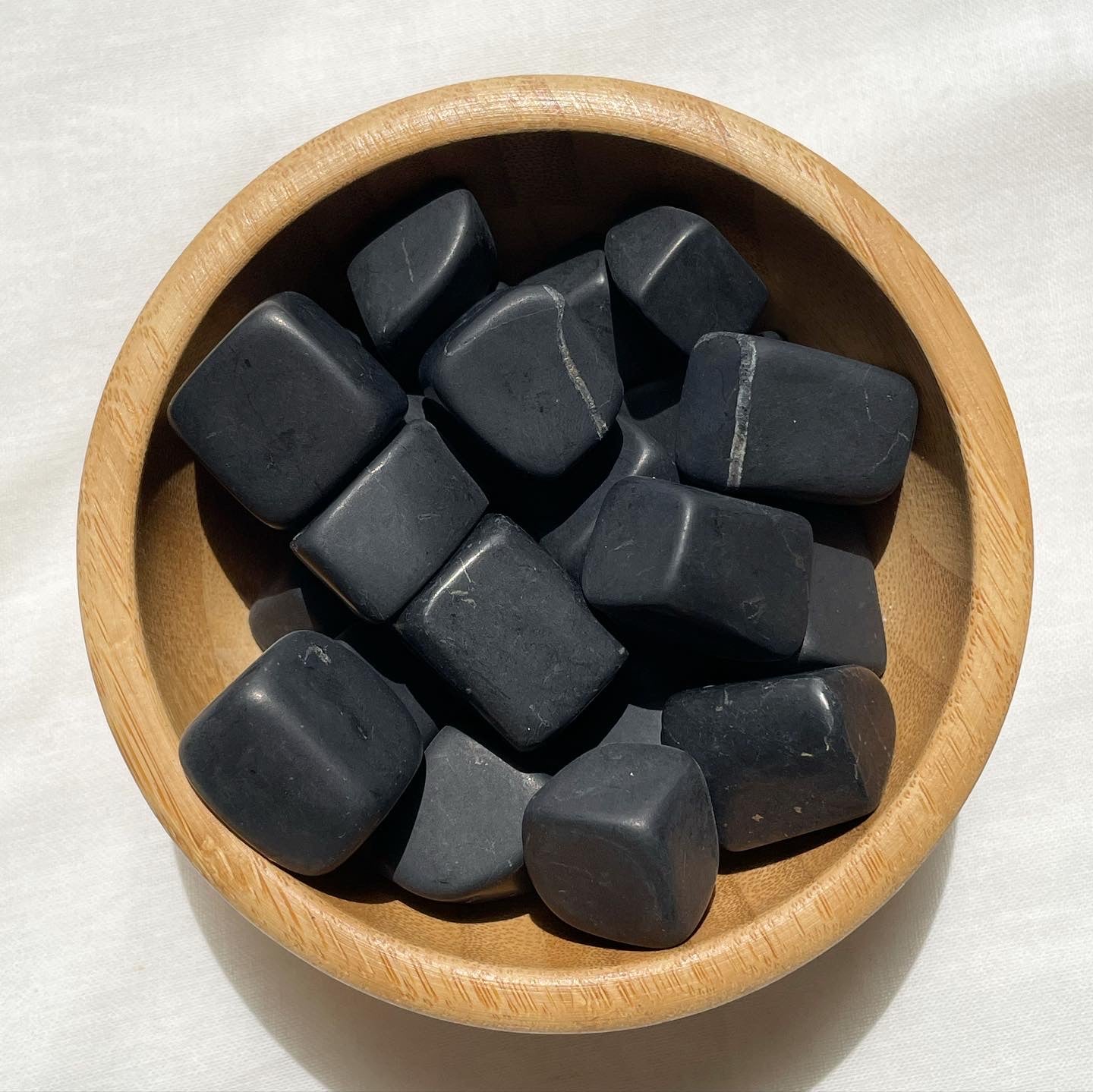 Shungite Tumbles - petrovsky shungite [ Type II ] | شونجايت