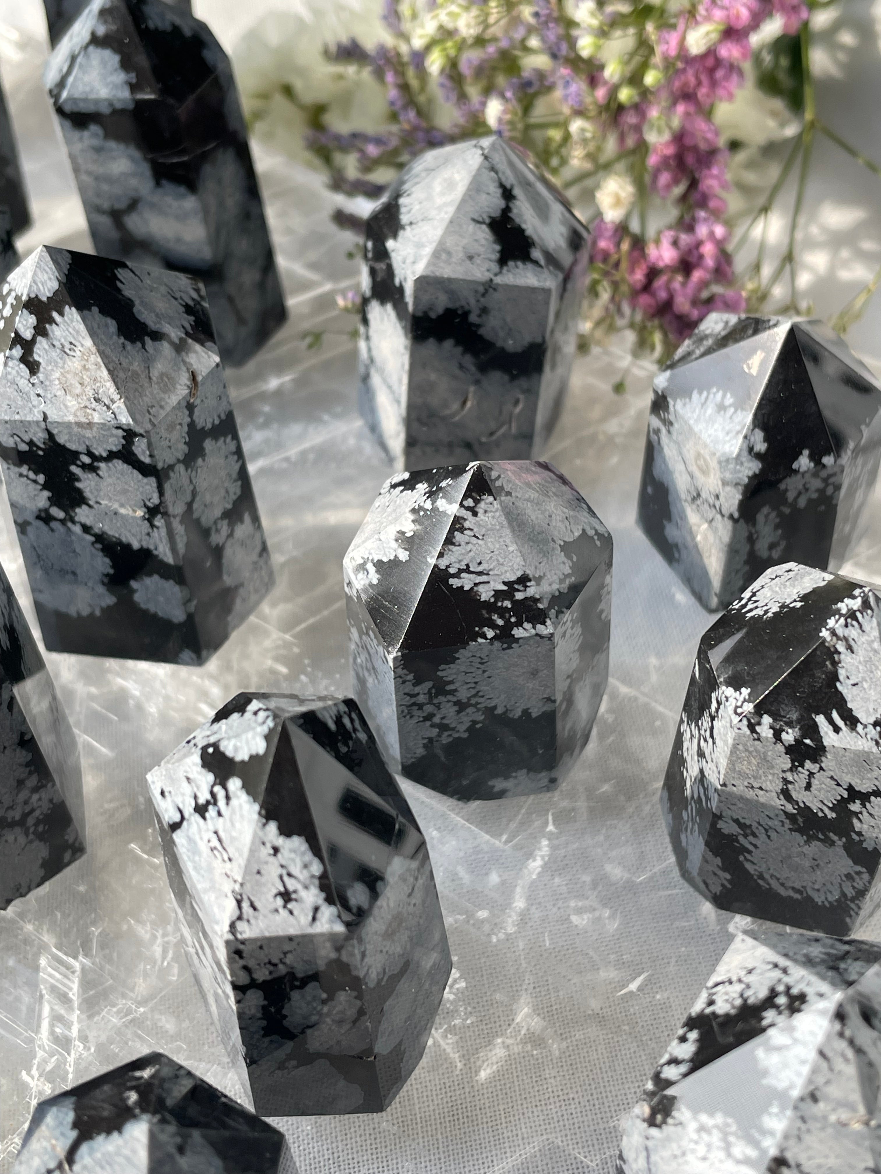 Mini Snowflake Obsidian Towers | سنوفليك اوبسيديان - السبج