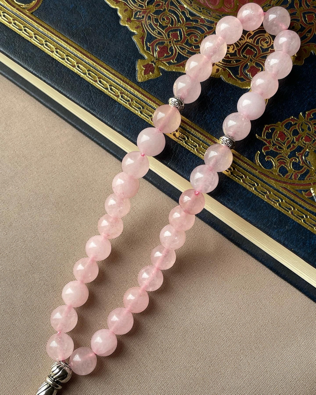 Rose Quartz Musbah | مسباح حجر كوارتز الزهري