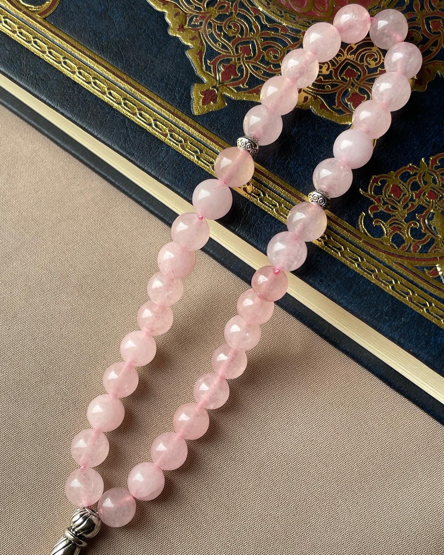 Rose Quartz Musbah | مسباح حجر كوارتز الزهري