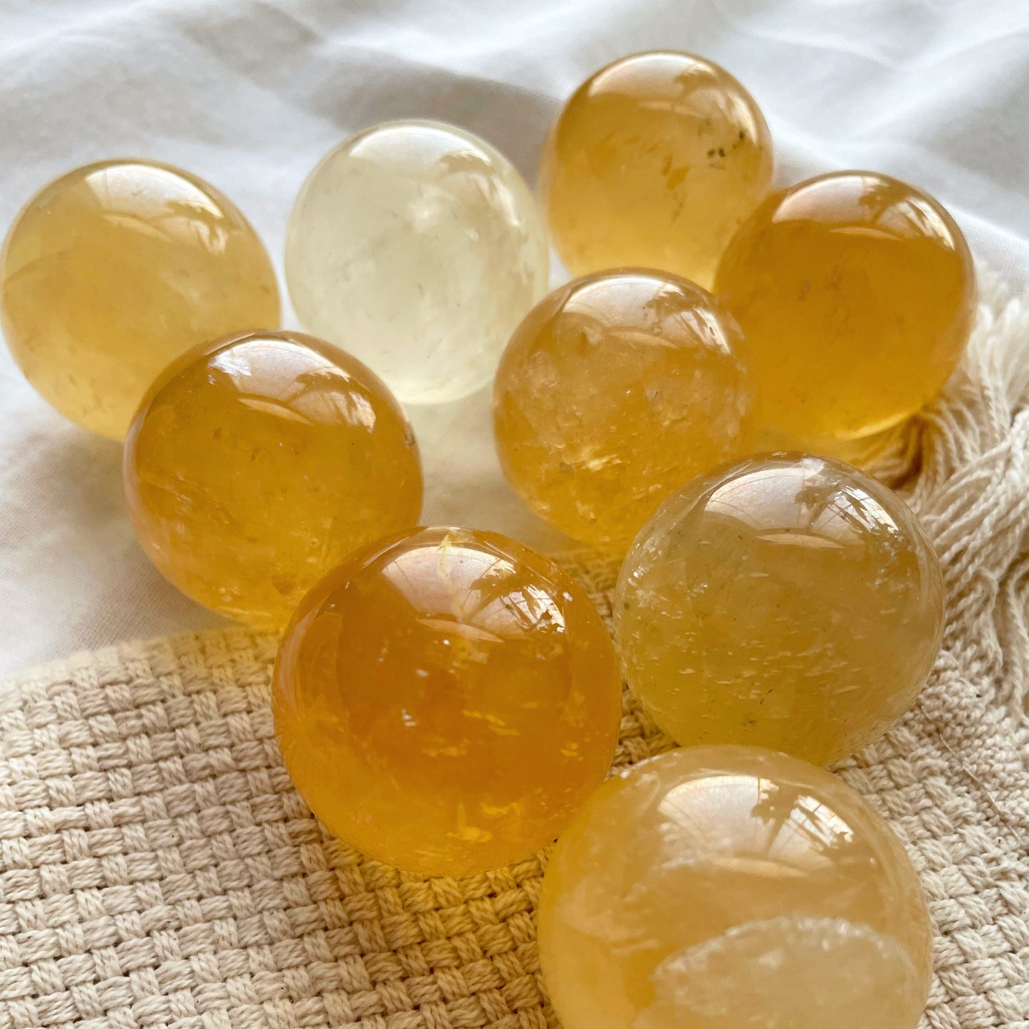 Honey Calcite Sphere | كالسيت العسلي
