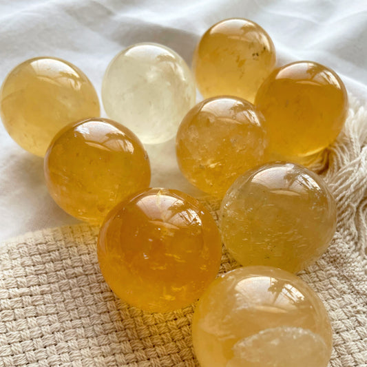 Honey Calcite Sphere | كالسيت العسلي