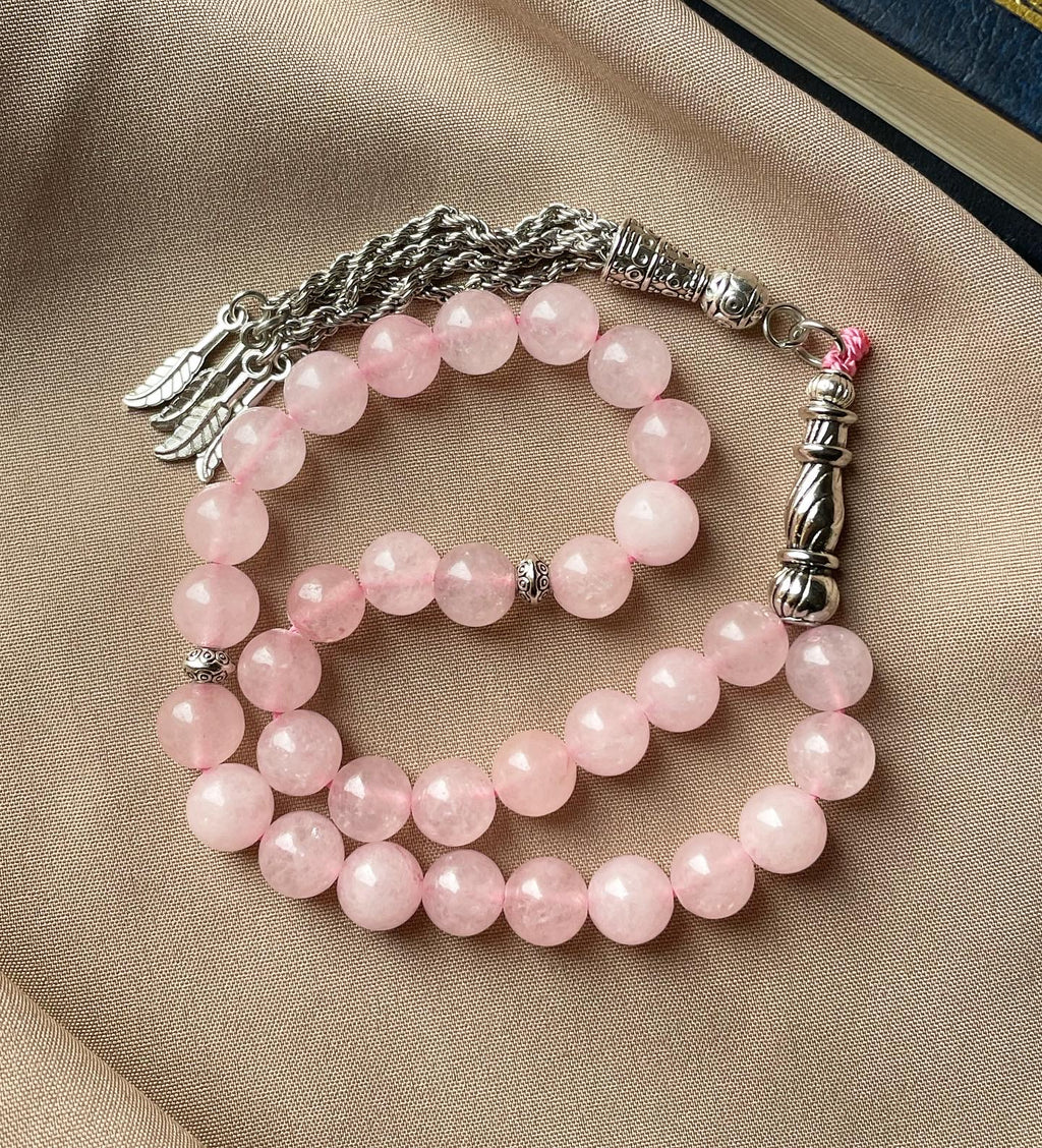 Rose Quartz Musbah | مسباح حجر كوارتز الزهري