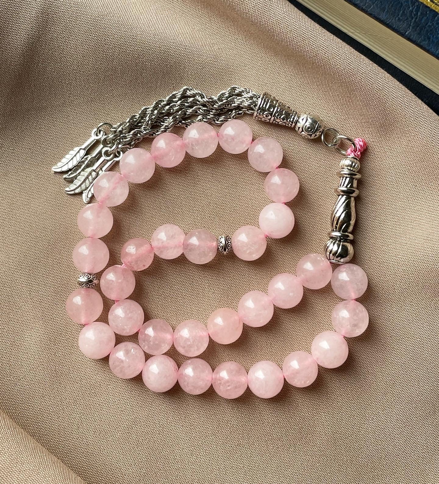 Rose Quartz Musbah | مسباح حجر كوارتز الزهري