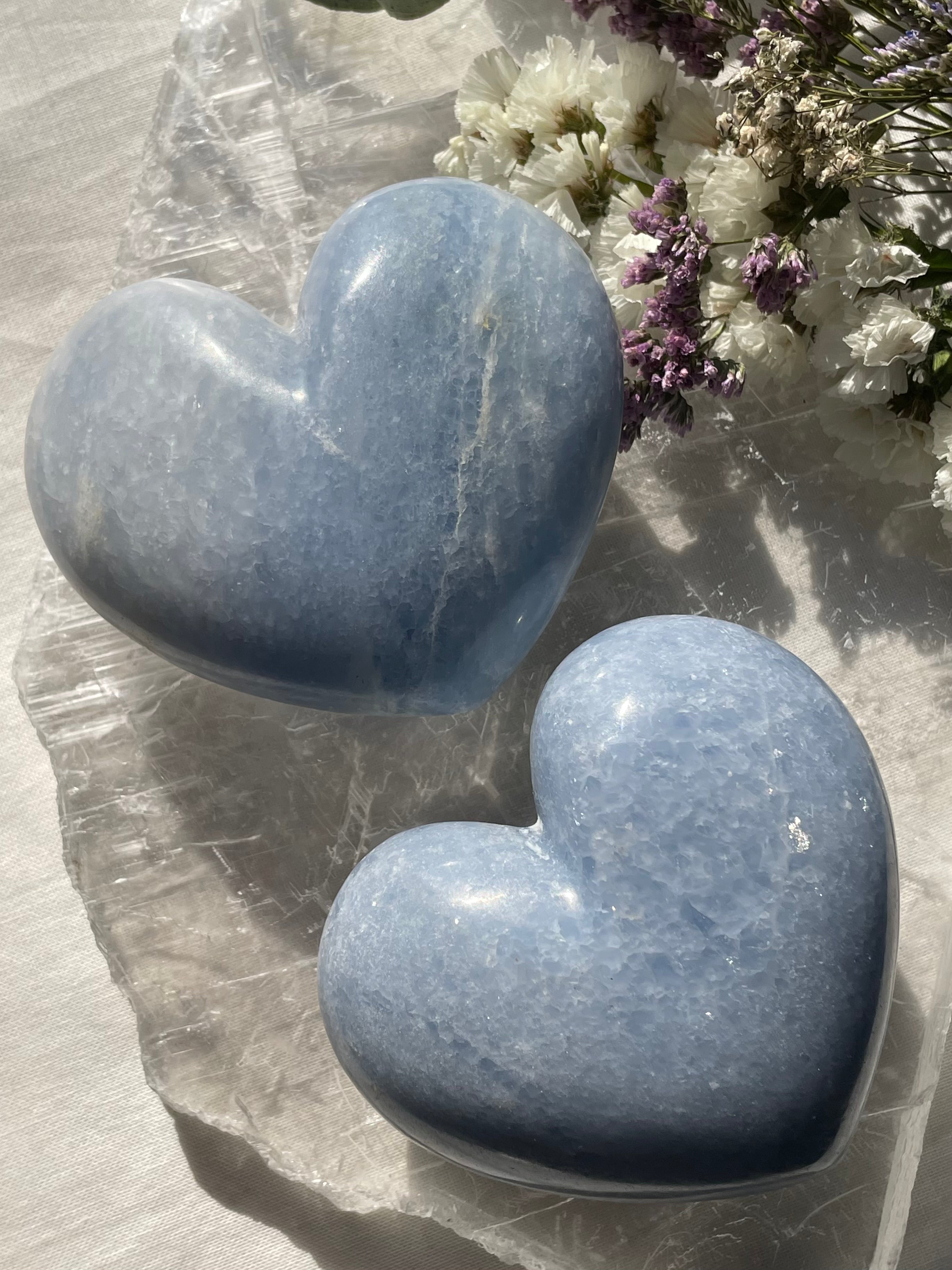 Blue Calcite Heart | كالسيت الازرق