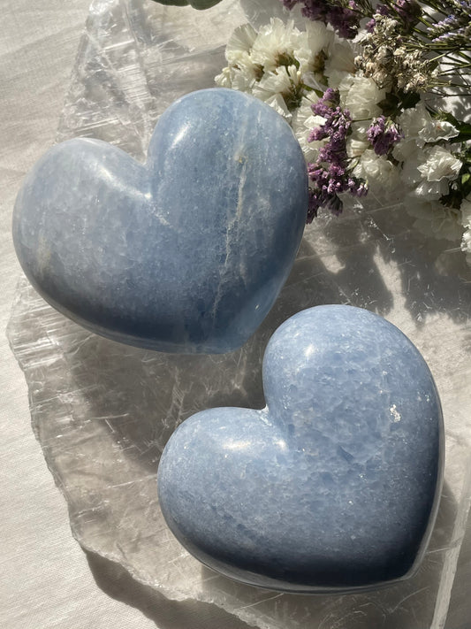 Blue Calcite Heart | كالسيت الازرق