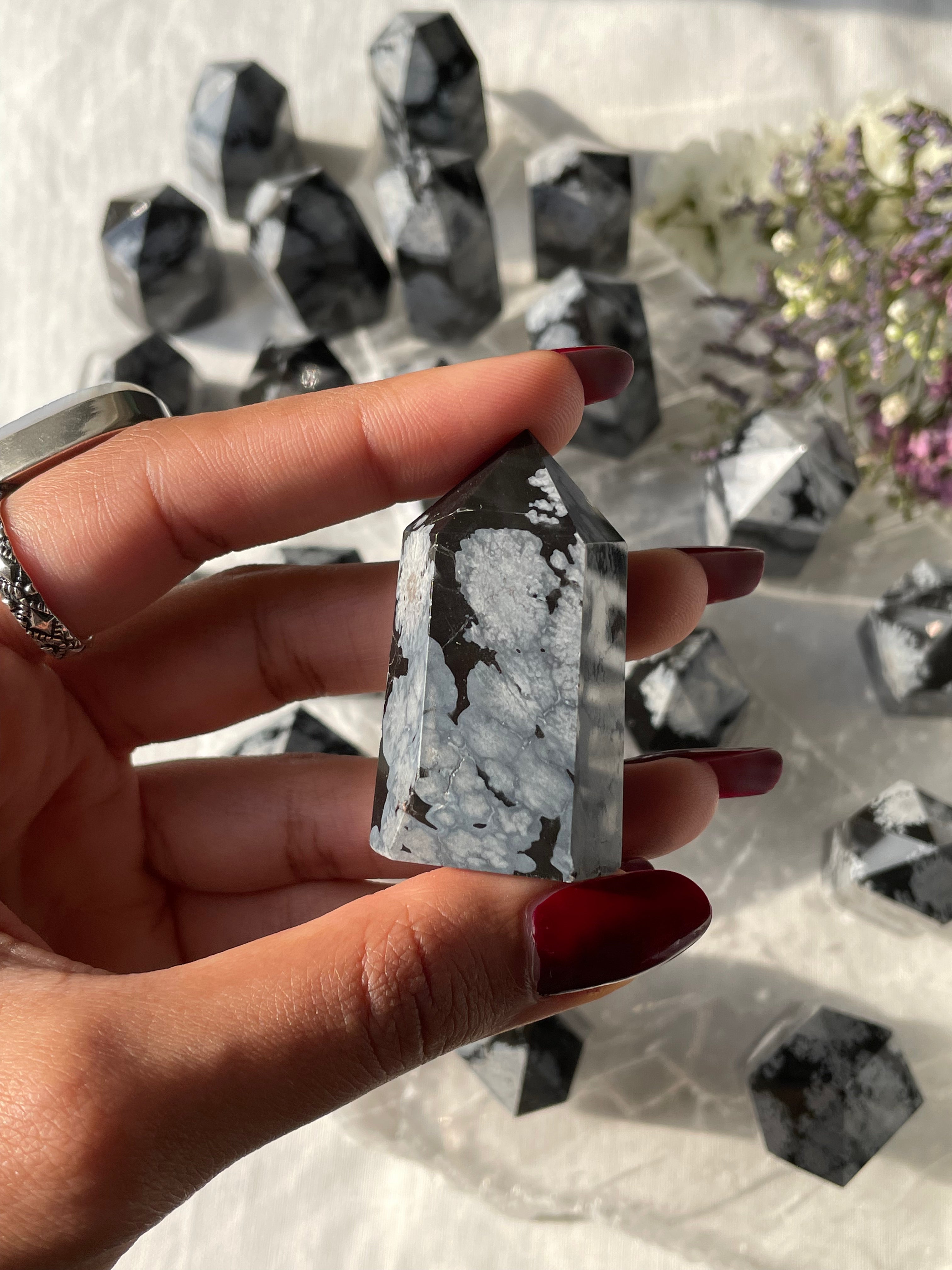Mini Snowflake Obsidian Towers | سنوفليك اوبسيديان - السبج